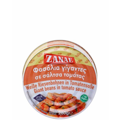 Bohnen in Tomatensauce "Gigantes" 280g Zanae