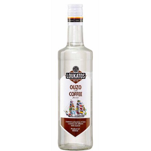 Ouzo mit Kaffee (Ouzo Coffee) 38% 0,7l Loukatos