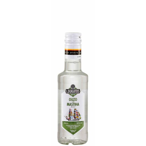 Ouzo mit Masticha (Ouzo Mastiha) 38% 0,2l Loukatos