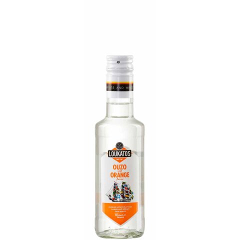 Ouzo mit Orange (Ouzo Orange) 43% 0,2l Loukatos