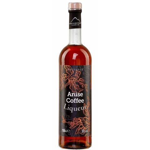 Kaffee Ouzo (Coffee Anise) Likör 22% 0,7l Katsaros