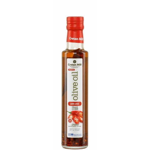 Olivenöl mit Chili 0,25l Cretan Olive Mill