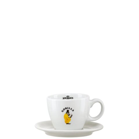Gorilla Cappuccino Tasse (200ml) mit Unterteller