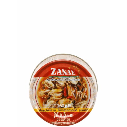 Muschelfleisch in pikanter Tomatensauce 160g Zanae