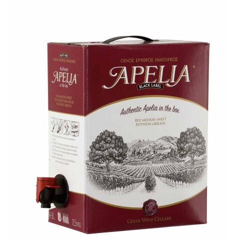Imiglykos Apelia Black Label rot 3,0l Bag-in-Box Kourtaki