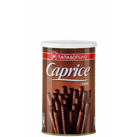 Caprice Waffelröllchen Dark 250g Papadopoulos