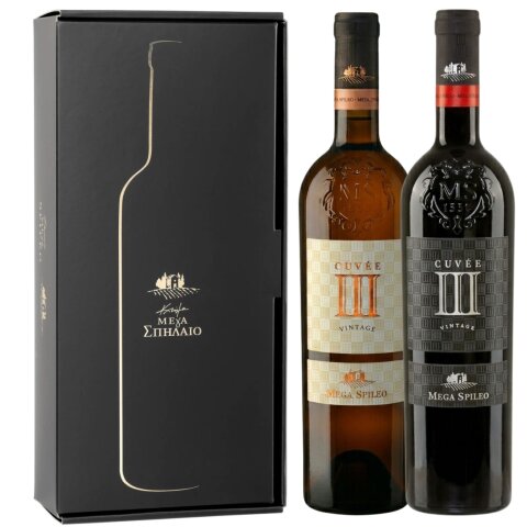 Geschenkbox Mega Spileo Cuvée III trocken 2x 0,75l Cavino