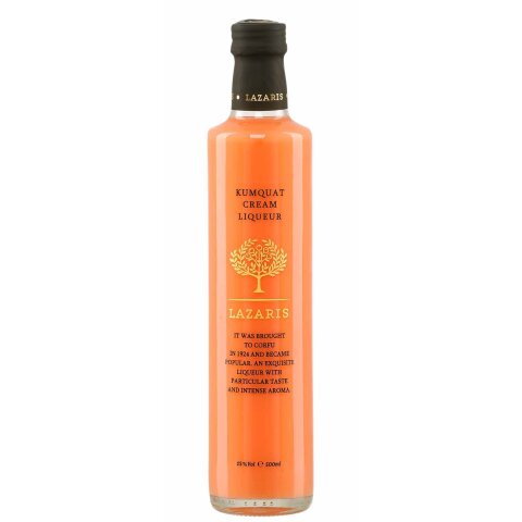 Kumquat Cream Likör 15% 0,5l Lazaris