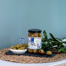 Grüne Oliven Bio mit Knoblauch gefüllt 170g...