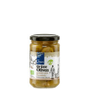 Grüne Oliven Bio mit Mandeln gefüllt 170g...