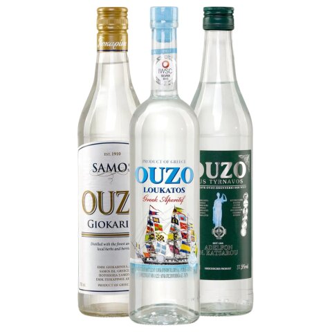 Ouzo Entdecker Set "Mild & Sanft" 3x 0,7l