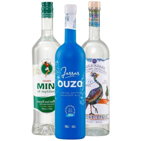 Ouzo Entdecker Set "Aromatisch & Würzig" 3x 0,7l