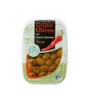 Grüne Oliven mit pikanter Marinade ohne Stein 200g...