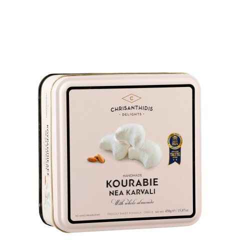 Kourabiedes mit Mandel 450g Metalldose Chrisanthidis