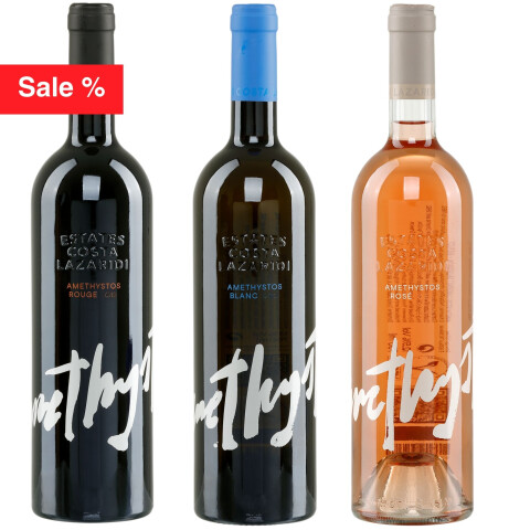 Amethystos Probierset 3x 0,75l Costa Lazaridi