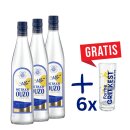 Metaxa Ouzo 40% 3x 0,7l + 6x Metaxa Ouzo Gläser GRATIS