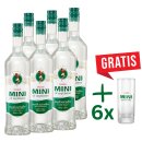Ouzo Mini Mytilini 40% 6x 0,7l Epom + 6x Mini Mytilini Gläser GRATIS