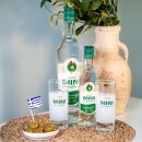 Ouzo Mini Mytilini 40% 6x 0,7l Epom + 6x Mini Mytilini Gläser GRATIS