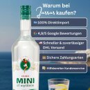 Ouzo Mini Mytilini 40% 6x 0,7l Epom + 6x Mini Mytilini Gläser GRATIS